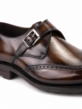 Ambrogio Leather Single Monk Strap