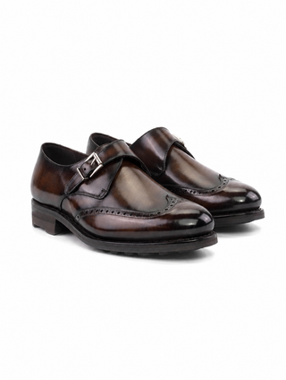 Ambrogio Leather Single Monk Strap