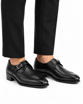Ambrogio Leather Single Monk Strap