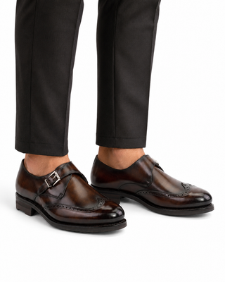 Ambrogio Leather Single Monk Strap