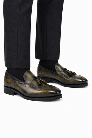 Ambrogio Leather Tassels Loafers