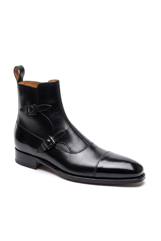 Ambrogio Luca Leather Double Monk-Strap Boot