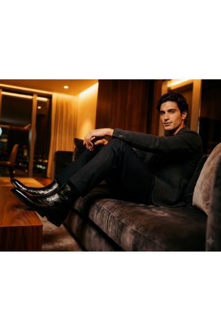 Ambrogio Luca Leather Double Monk-Strap Boot
