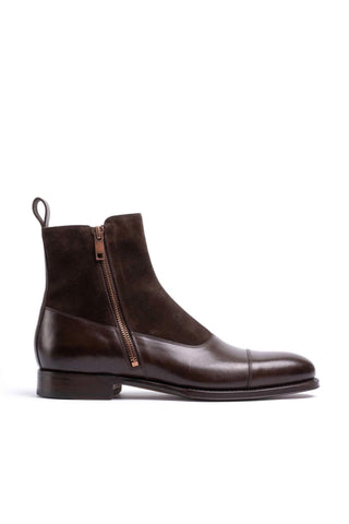 Ambrogio Luca Suede & Leather Double Monk Boot