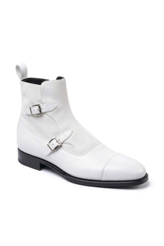 Ambrogio Luca Suede & Leather Double Monk Boot