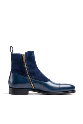 Ambrogio Luca Suede & Leather Double Monk Boot