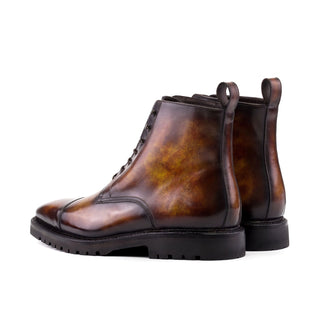 Ambrogio Luxury Fire Patina Leather Jumper Boots (AMB2544)