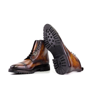 Ambrogio Luxury Fire Patina Leather Jumper Boots (AMB2544)
