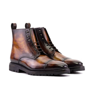 Ambrogio Luxury Fire Patina Leather Jumper Boots (AMB2544)
