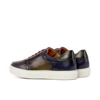 Ambrogio Luxury Multi Colors Leather Trainer Sneakers (AMB2539)