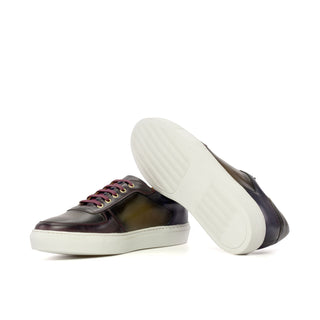 Ambrogio Luxury Multi Colors Leather Trainer Sneakers (AMB2539)