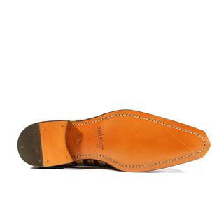 Ambrogio 39125 Men's Shoes Multi-Color Lizard Print / Calf-Skin Leather Derby Oxfords(AMB1003)-AmbrogioShoes