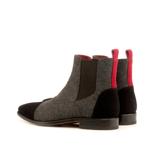 Ambrogio 4171 Men's Shoes Multi Colors Fabric / Suede Leather Chelsea Boots (AMB1049)-AmbrogioShoes