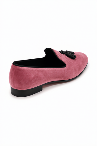 Ambrogio Milano 2 Velvet & Leather Tassel Loafer