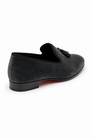 Ambrogio Milano 2 Velvet & Leather Tassel Loafer