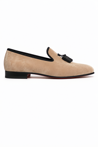 Ambrogio Milano 2 Velvet & Leather Tassel Loafer