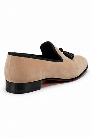 Ambrogio Milano 2 Velvet & Leather Tassel Loafer