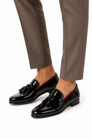 Ambrogio Milano Patent Tassel Loafer