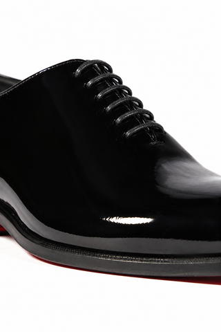 Ambrogio Patent Leather Wholecut Tuxedo Oxford