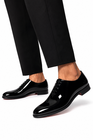 Ambrogio Patent Leather Wholecut Tuxedo Oxford