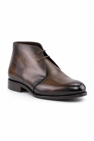 Ambrogio Patina Leather Chukka Boots