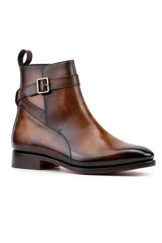 Ambrogio Patina Leather Jodhpur Boots
