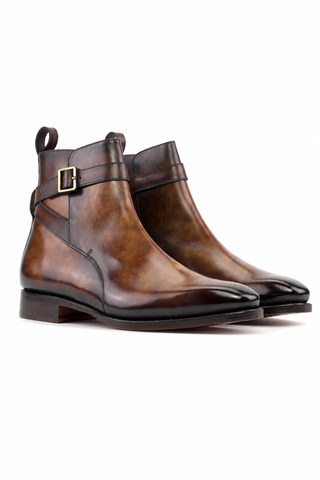 Ambrogio Patina Leather Jodhpur Boots