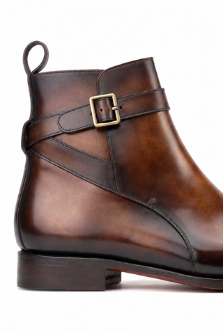 Ambrogio Patina Leather Jodhpur Boots