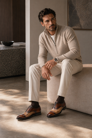 Ambrogio Rovello Leather Oxford