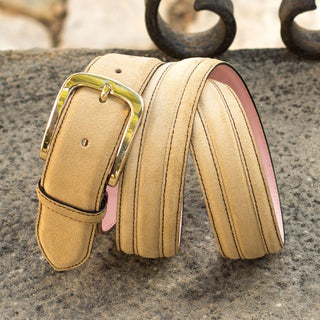 Ambrogio Sand Lux Suede Venice Men's Belt (AMBB1006)