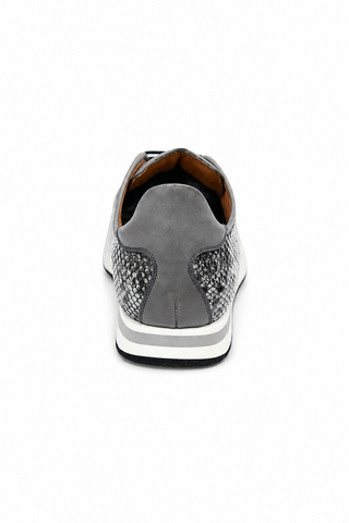 Ambrogio Snake-Embossed Leather Sneakers (AMZ1008)