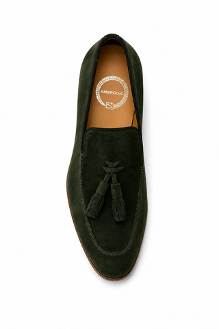 Ambrogio Suede Tassels Loafers (AMZ1002)