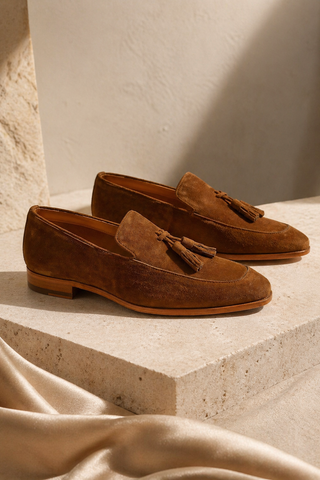 Ambrogio Suede Tassels Loafers (AMZ1002)