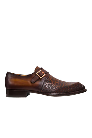 Ambrogio by Mezlan 21296 Leather Single Monk-Strap-AmbrogioShoes