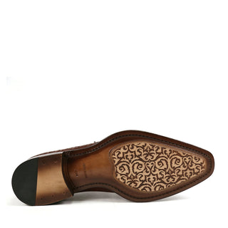 Ambrogio by Mezlan Calf-Skin Leather Asymmetric Cap-Toe Oxfords (AMZ1019)-AmbrogioShoes