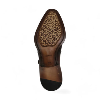 Ambrogio by Mezlan Calf-Skin Leather Single Monk-Strap Loafers (AMZ1014)-AmbrogioShoes