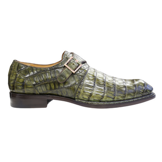 Ambrogio by Mezlan Men's Shoes Exotic Crocodile Single Monk-Strap Loafers (AMZ1017)-AmbrogioShoes