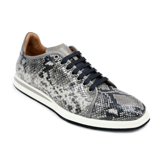 Ambrogio by Mezlan Men's Shoes Snake-Print Calf-Skin Leather Sneakers (AMZ1008)-AmbrogioShoes