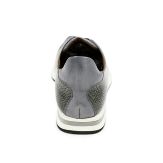 Ambrogio by Mezlan Snake-Print Calf-Skin Leather Sneakers (AMZ1008)-AmbrogioShoes