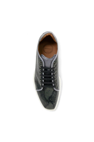 Ambrogio by Mezlan Snake-Print Calf-Skin Leather Sneakers (AMZ1008)-AmbrogioShoes