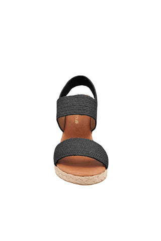 Andre Assous Allison Raffia Slip-On Wedge