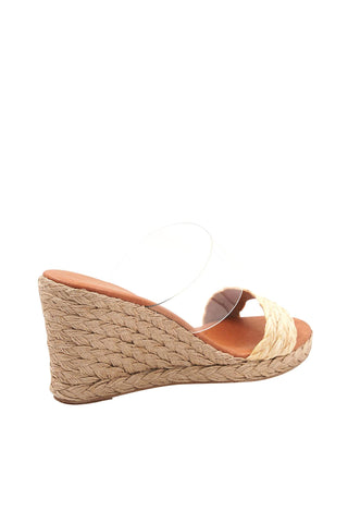Andre Assous Anfisa Women’s Shoes Raffia & Vinyl Wedge (AA1014)