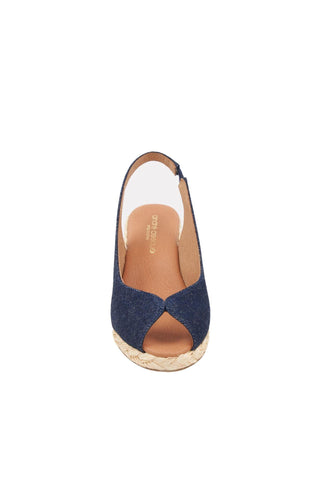 Andre Assous Audrey Fabric Slip-On Wedge