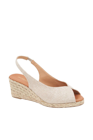 Andre Assous Audrey Fabric Slip-On Wedge