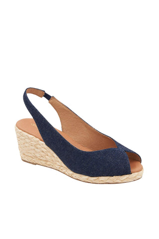 Andre Assous Audrey Fabric Slip-On Wedge