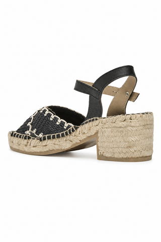 Andre Assous Calista Raffia & Leather Heel
