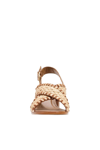 Andre Assous Hazel Raffia & Leather Pump