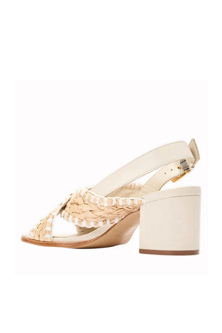 Andre Assous Hazel Raffia & Leather Pump