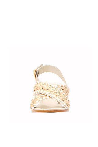 Andre Assous Hazel Raffia & Leather Pump