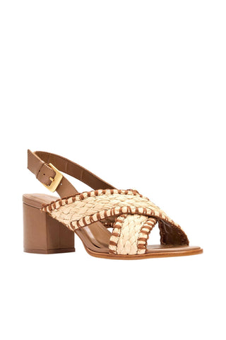 Andre Assous Hazel Raffia & Leather Pump